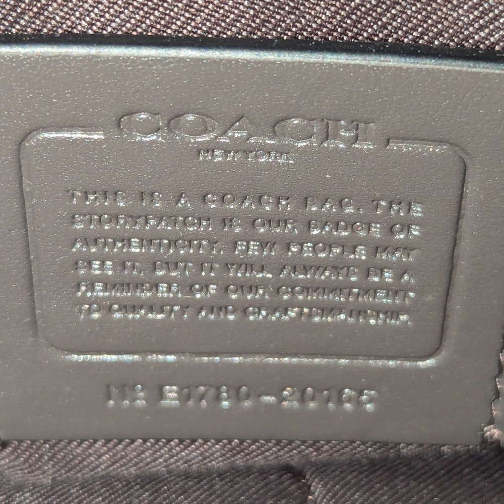 🆓ITEM! Coach Brown Shoulder Bag/Purse+FREE NWT travel size Billie Eilish scent! - Picture 5 of 14